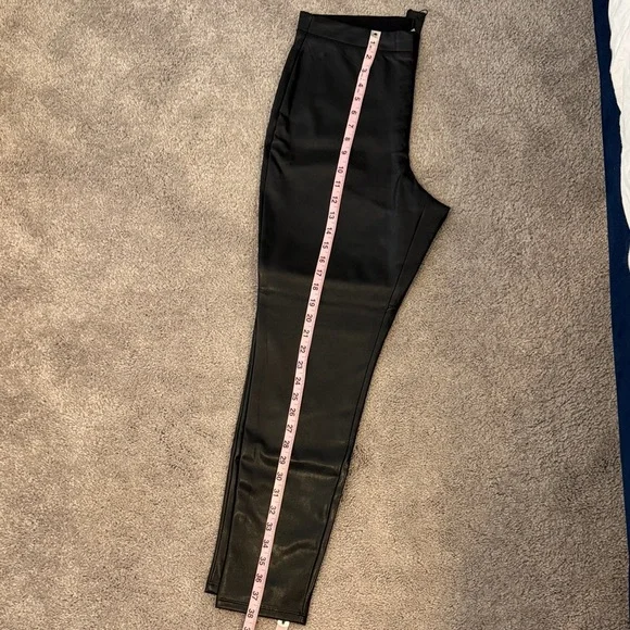 Express Black Faux Leather Leggings - Picture 2 of 4